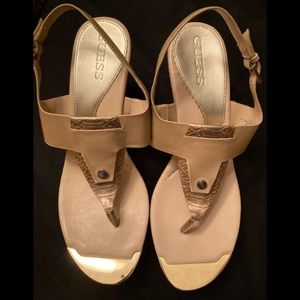 Guess Wedge Heel Platform Sandals